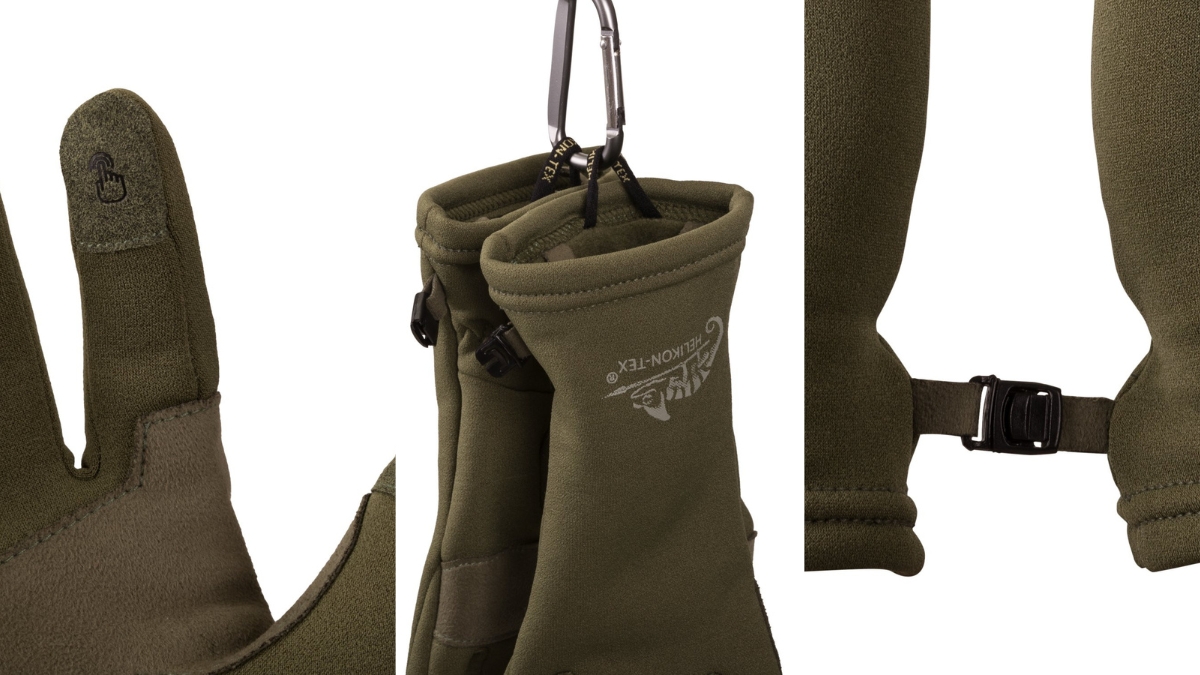 Rękawiczki jesienno-zimowe do bushcraftu  na wędrówki - HELIKON-TEX Tracker Outback